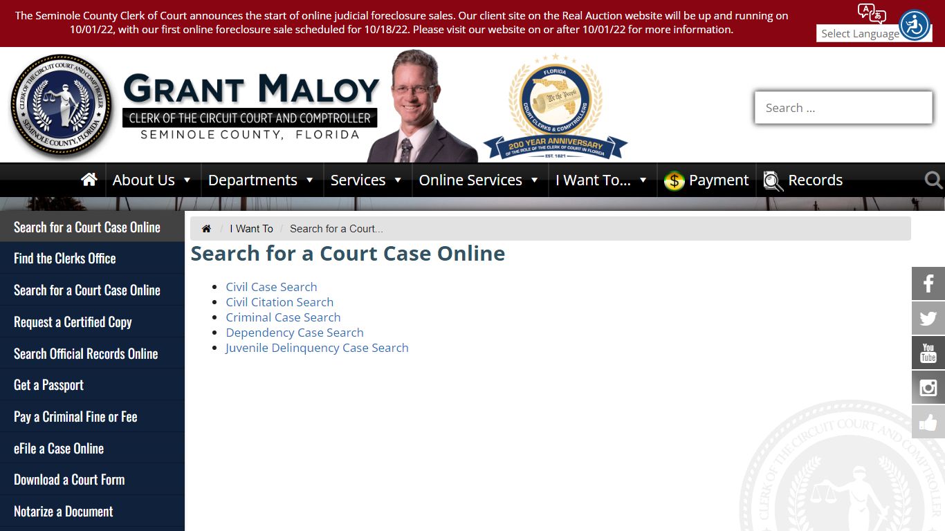 Search for a Court Case Online - Seminole County Clerk of the Circuit ...